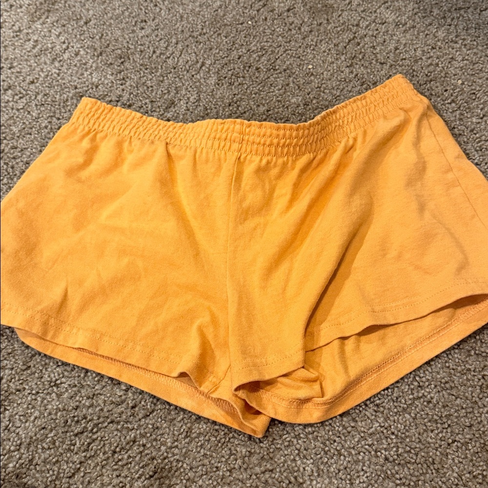 Orange Casual Shorts